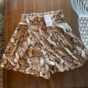 H&M snake print shorts